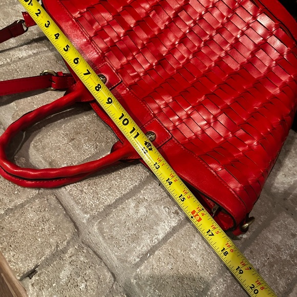 Patricia Nash Red Woven Tote Bag - Picture 6 of 8